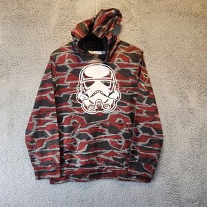 Star Wars Stormtrooper Hoodie Size XL 14/16 Pullover‎ Graphic Print Red Black